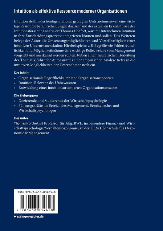 Produktbild: Intuition als effektive Ressource moderner Organisationen