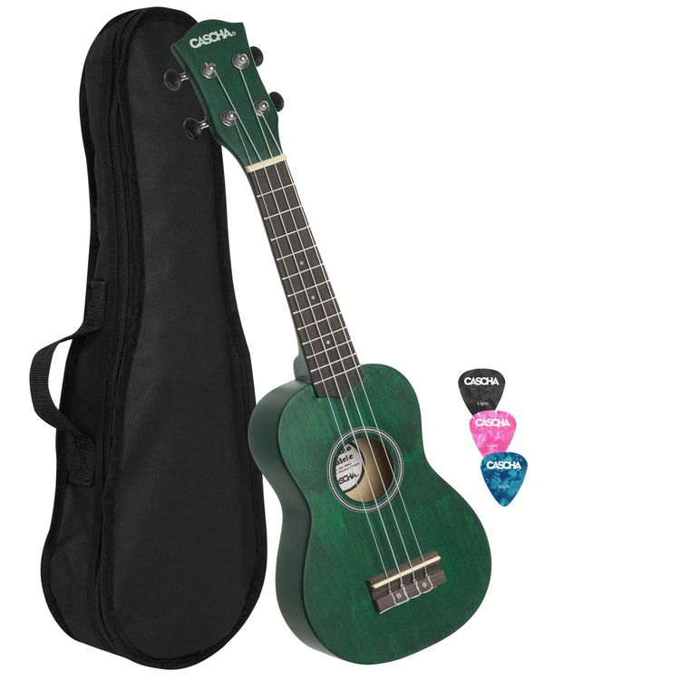 Produktbild: Soprano Ukulele Linden Green (incl. Bag unpadded, 3 Picks)
