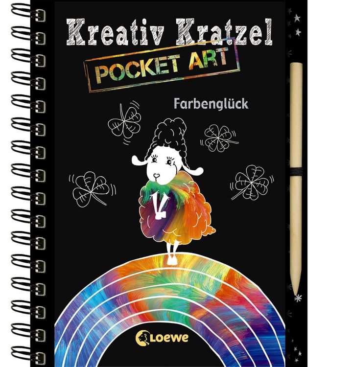 Produktbild: Kreativ-Kratzel Pocket Art: Farbengl&uuml;ck