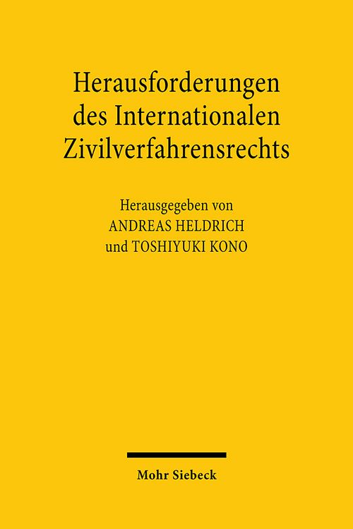 Produktbild: Herausforderungen des Internationalen Zivilverfahrensrechts