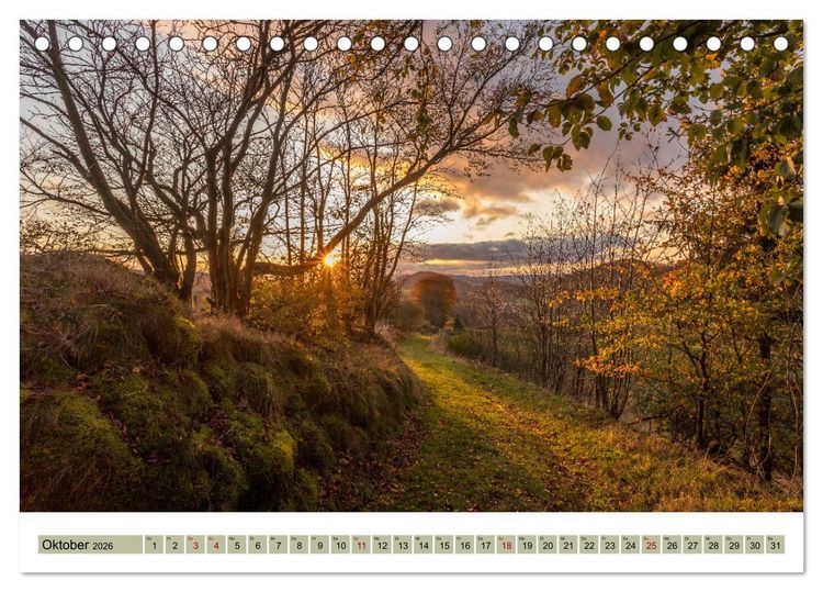 Produktbild: Sauerland - Land der tausend Berge (Tischkalender 2026 DIN A5 quer), CALVENDO Monatskalender