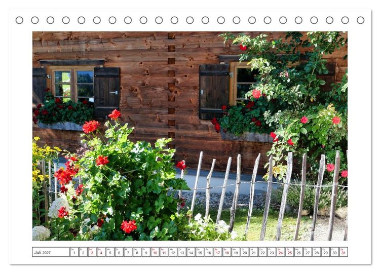 Produktbild: Oberstdorf zu allen Jahreszeiten (Tischkalender 2027 DIN A5 quer), CALVENDO Monatskalender