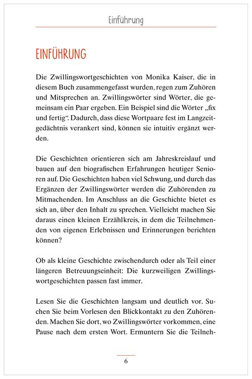 Produktbild: Demenz Besch&auml;ftigung - Zwillingswortgeschichten f&uuml;r Senioren