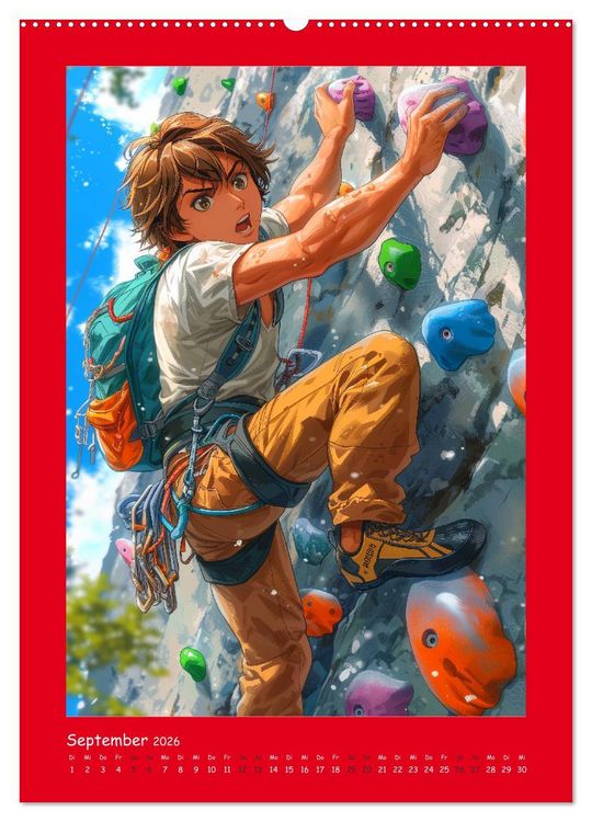 Produktbild: Anime Kids. Outdoor Kinderspa&szlig; und Sport (Wandkalender 2026 DIN A2 hoch), CALVENDO Monatskalender