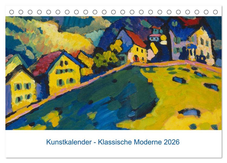 Produktbild: Klassische Moderne 2026 - Mit Kunst durchs Jahr (Tischkalender 2026 DIN A5 quer), CALVENDO Monatskalender