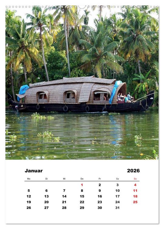 Produktbild: Indien erleben (Wandkalender 2026 DIN A2 hoch), CALVENDO Monatskalender