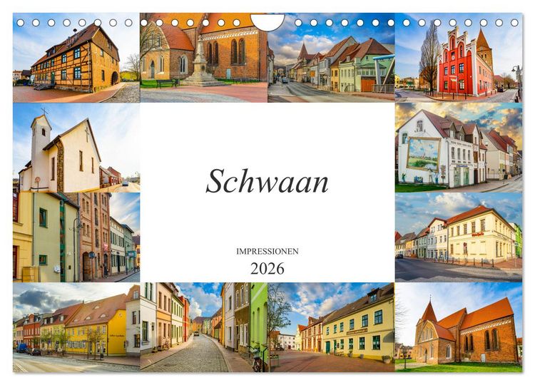 Produktbild: Schwaan Impressionen (Wandkalender 2026 DIN A4 quer), CALVENDO Monatskalender