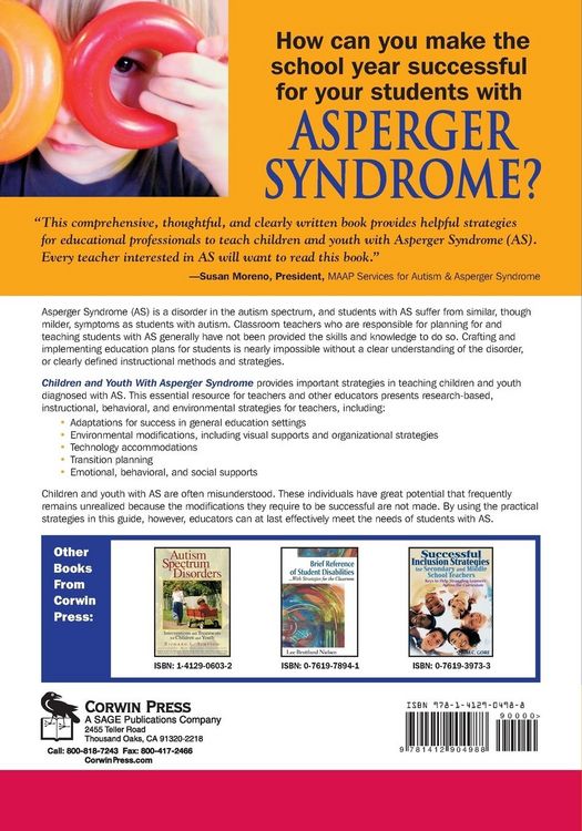 Produktbild: Children and Youth With Asperger Syndrome