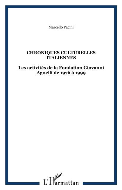 Produktbild: Chroniques Culturelles Italiennes