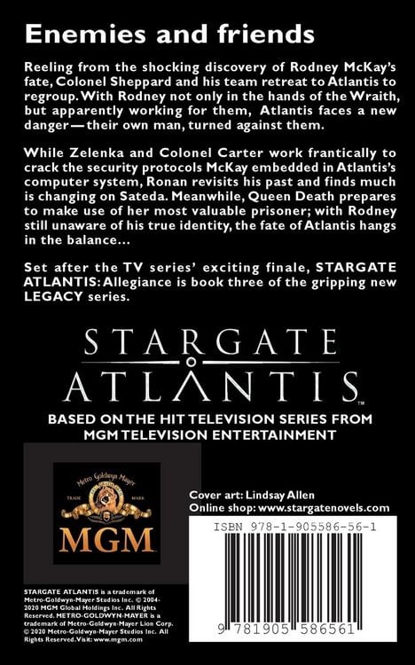 Produktbild: STARGATE ATLANTIS Allegiance (Legacy book 3)
