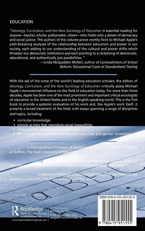 Produktbild: Ideology, Curriculum, and the New Sociology of Education