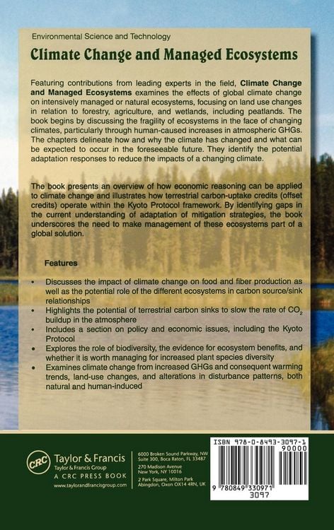 Produktbild: Climate Change and Managed Ecosystems
