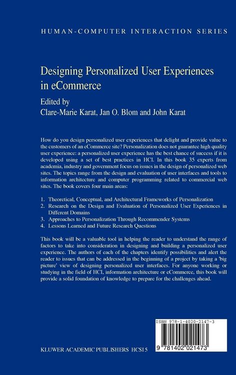 Produktbild: Designing Personalized User Experiences in eCommerce