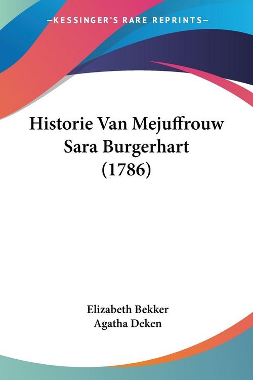 Produktbild: Historie Van Mejuffrouw Sara Burgerhart (1786)
