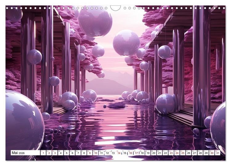 Produktbild: Illusionen aus Farben und Formen (Wandkalender 2026 DIN A3 quer), CALVENDO Monatskalender