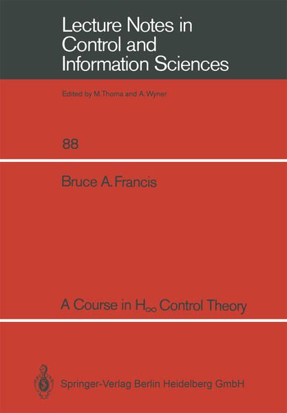 Produktbild: A Course in H&infin; Control Theory