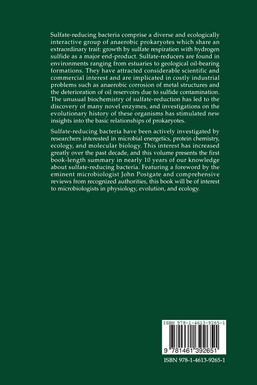 Produktbild: The Sulfate-Reducing Bacteria: Contemporary Perspectives