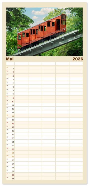 Produktbild: Familienplaner 2026 - Heidelberg im Fokus mit 5 Spalten (Wandkalender, 21 x 45 cm) CALVENDO