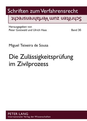 Produktbild: Die Zulaessigkeitspruefung im Zivilprozess