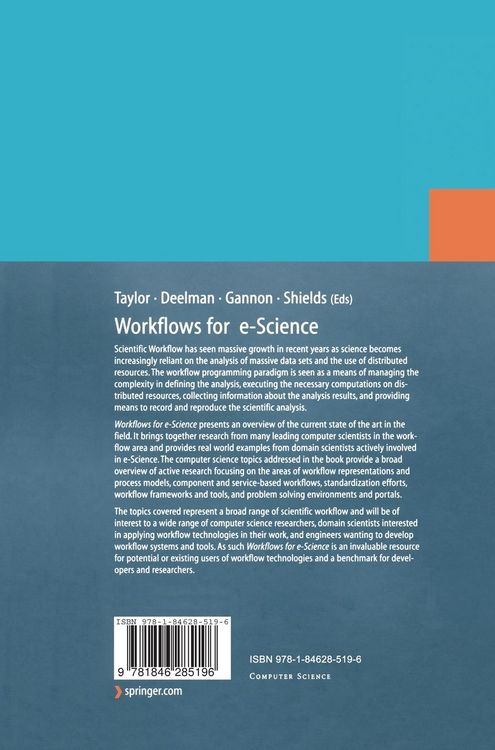 Produktbild: Workflows for e-Science