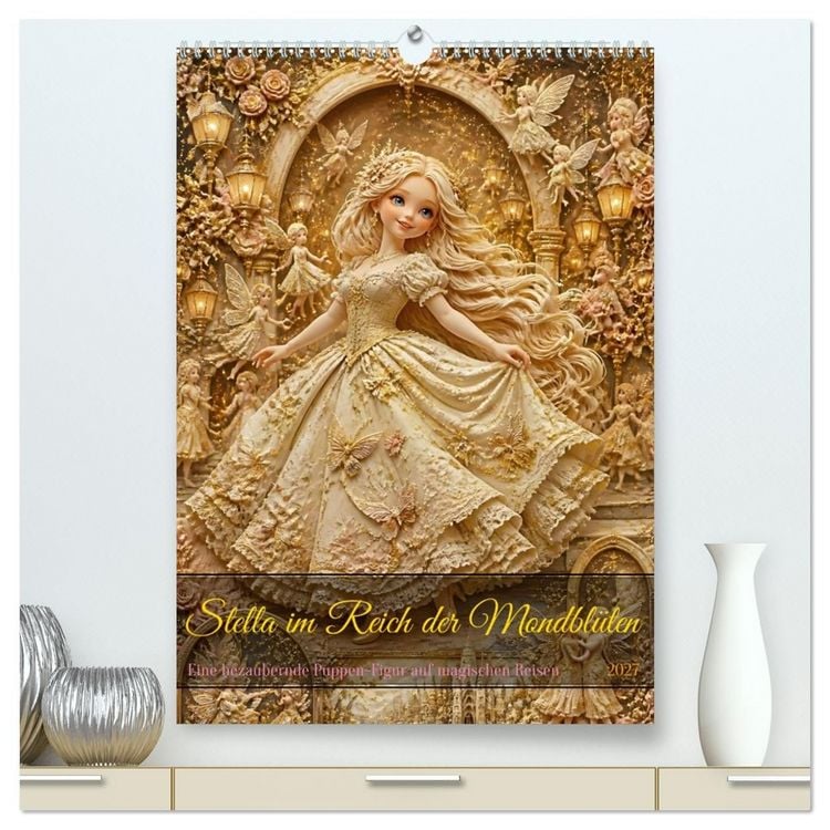 Produktbild: Stella im Reich der Mondbl&uuml;ten (hochwertiger Premium Wandkalender 2027 DIN A2 hoch), Kunstdruck in Hochglanz