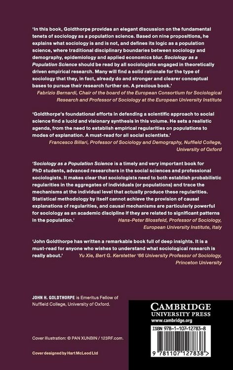 Produktbild: Sociology as a Population Science