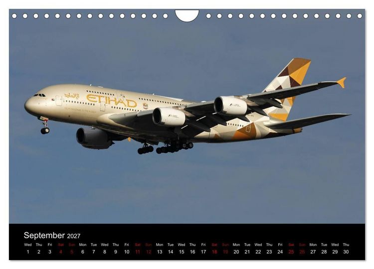 Produktbild: Widebody Jets (Wall Calendar 2027 DIN A4 landscape), CALVENDO 12 Month Wall Calendar