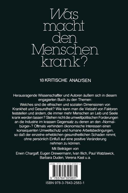 Produktbild: Was macht den Menschen krank?