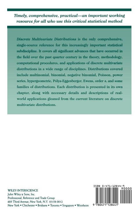 Produktbild: Discrete Multivariate Distributions