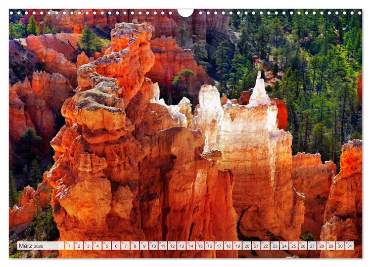 Produktbild: Bryce Canyon, Wunder der Natur (Wandkalender 2026 DIN A3 quer), CALVENDO Monatskalender