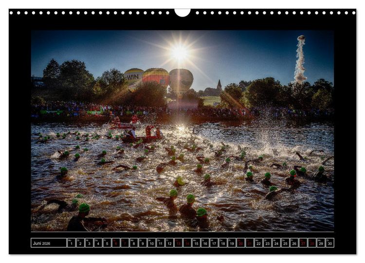 Produktbild: TRIATHLON Impressionen (Wandkalender 2026 DIN A3 quer), CALVENDO Monatskalender