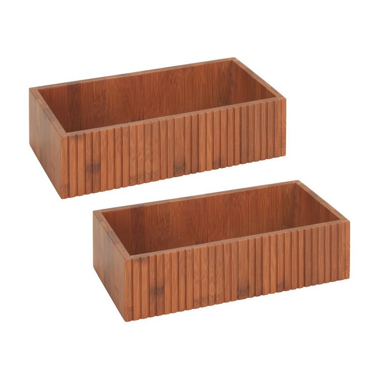 Aufbewahrungsbox Mod. Mera, 2er Set, aus geruchertem Bambus kaufen