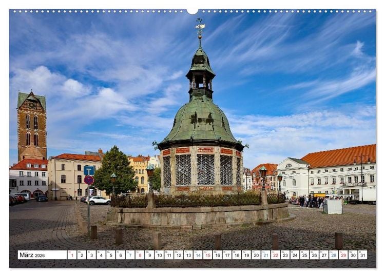 Produktbild: Stadt Wismar 2026 (Wandkalender 2026 DIN A2 quer), CALVENDO Monatskalender