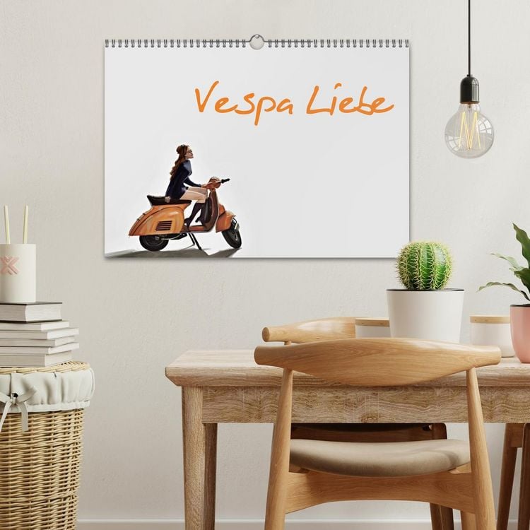Produktbild: Vespa Liebe (Wandkalender 2026 DIN A3 quer), CALVENDO Monatskalender