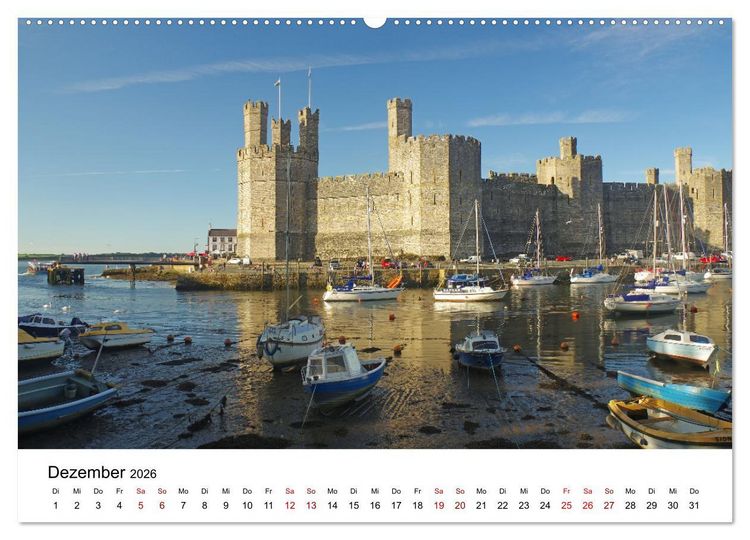 Produktbild: Cornwall und Wales (Wandkalender 2026 DIN A2 quer), CALVENDO Monatskalender