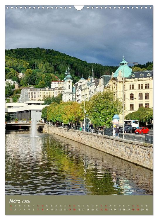 Produktbild: Karlsbad - pr&auml;chtig und elegant (Wandkalender 2026 DIN A3 hoch), CALVENDO Monatskalender