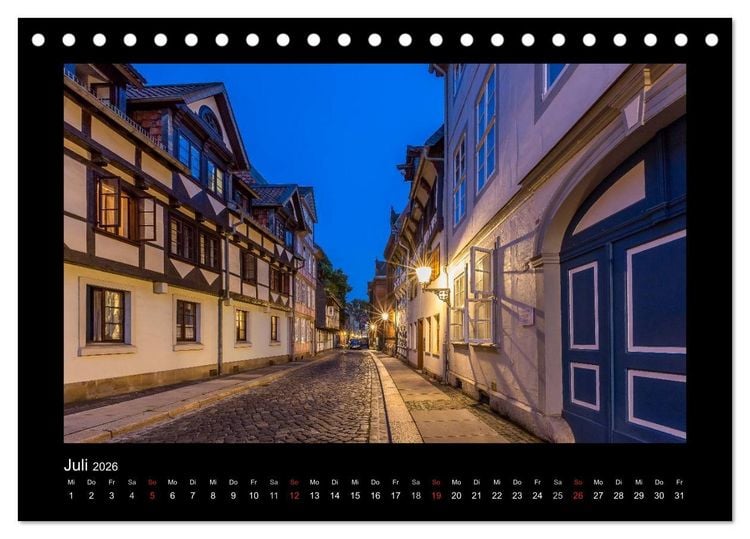 Produktbild: BRAUNSCHWEIG - Abendliche Impressionen (Tischkalender 2026 DIN A5 quer), CALVENDO Monatskalender