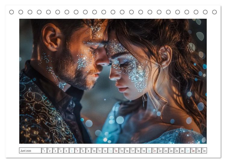 Produktbild: Zarte Verf&uuml;hrung (Tischkalender 2026 DIN A5 quer), CALVENDO Monatskalender