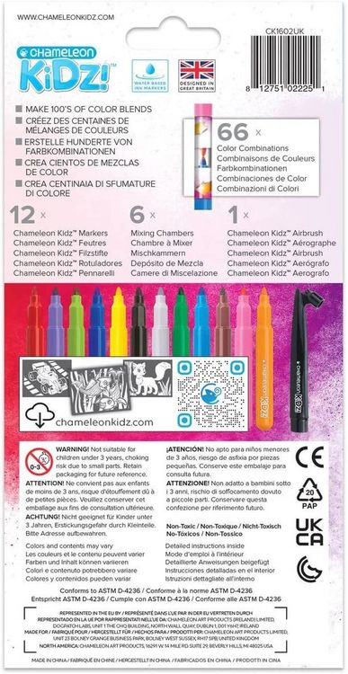 Produktbild: Marker Blendy Pens Blend & Spray Creativity Kids 12 St&uuml;ck