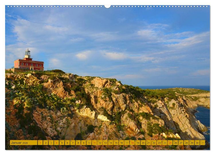 Produktbild: Sardiniens magische K&uuml;sten (hochwertiger Premium Wandkalender 2026 DIN A2 quer), Kunstdruck in Hochglanz