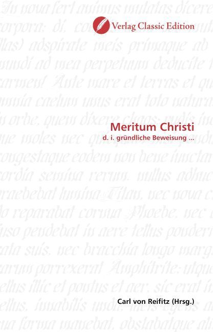 Produktbild: Meritum Christi