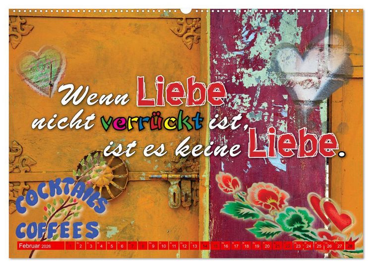 Produktbild: So sch&ouml;n, dass es dich gibt (Wandkalender 2026 DIN A2 quer), CALVENDO Monatskalender