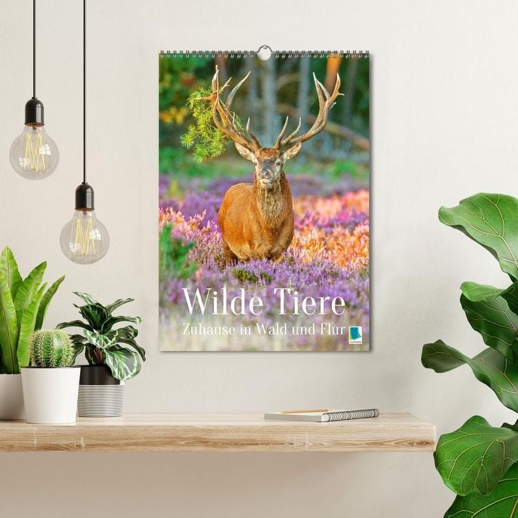 Produktbild: Wilde Tiere: Zuhause in Wald und Flur (Wandkalender 2026 DIN A3 hoch), CALVENDO Monatskalender
