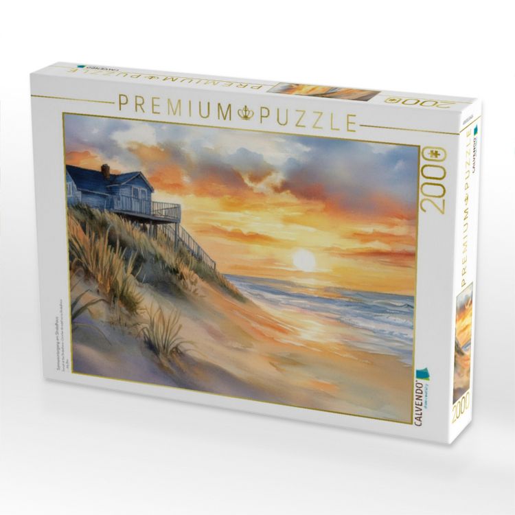 Produktbild: CALVENDO Puzzle Sonnenuntergang am Strabdhaus | 2000 Teile Lege-Gr&ouml;&szlig;e 90x67cm Foto-Puzzle f&uuml;r gl&uuml;ckliche Stunden
