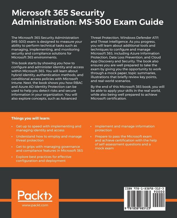 Produktbild: Microsoft 365 Security Administration