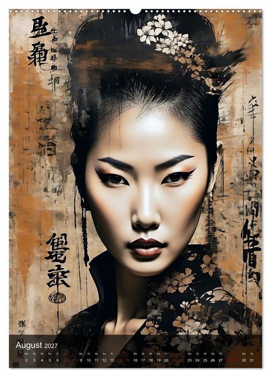 Produktbild: Geisha - Asian Spirit (Wandkalender 2027 DIN A2 hoch), CALVENDO Monatskalender