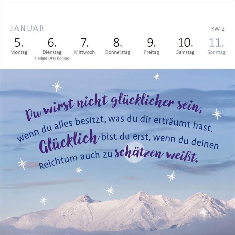 Mini-Wochenkalender Einatmen. Ausatmen. Lächeln. 2024: Kleiner Tischkalender Voller Inspirationen Für Mehr Entschleunigung Und Freude