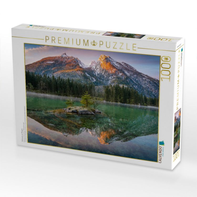 Produktbild: CALVENDO Puzzle Hintersee am Morgen | 1000 Teile Lege-Gr&ouml;&szlig;e 64x48cm Foto-Puzzle f&uuml;r gl&uuml;ckliche Stunden