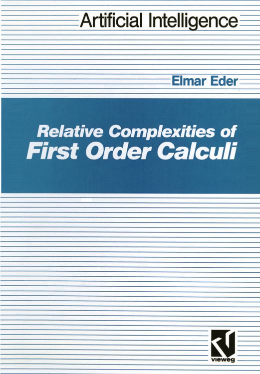 Produktbild: Relative Complexities of First Order Calculi