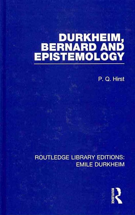 Produktbild: Durkheim, Bernard and Epistemology